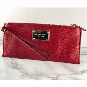 Authentic Michael Kors Red Wristlet